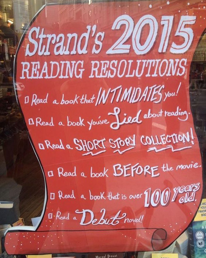 Strand Bookstore Reading Resolutions